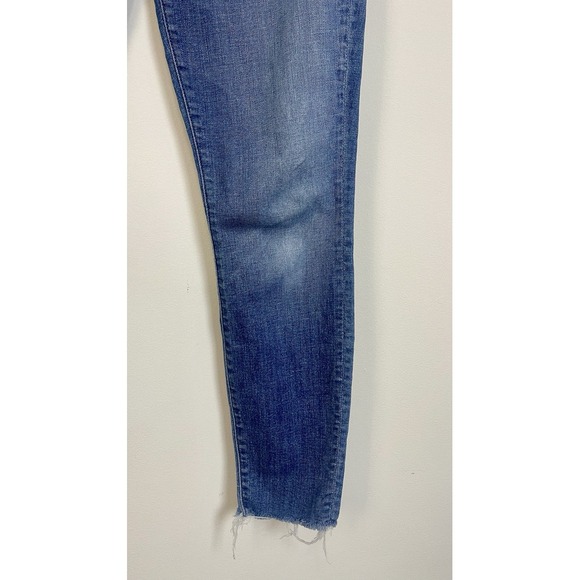 MOTHER HIGH WAISTED LOOKER ANKLE FRAY One Smart Cookie 27 - Picture 8 of 16